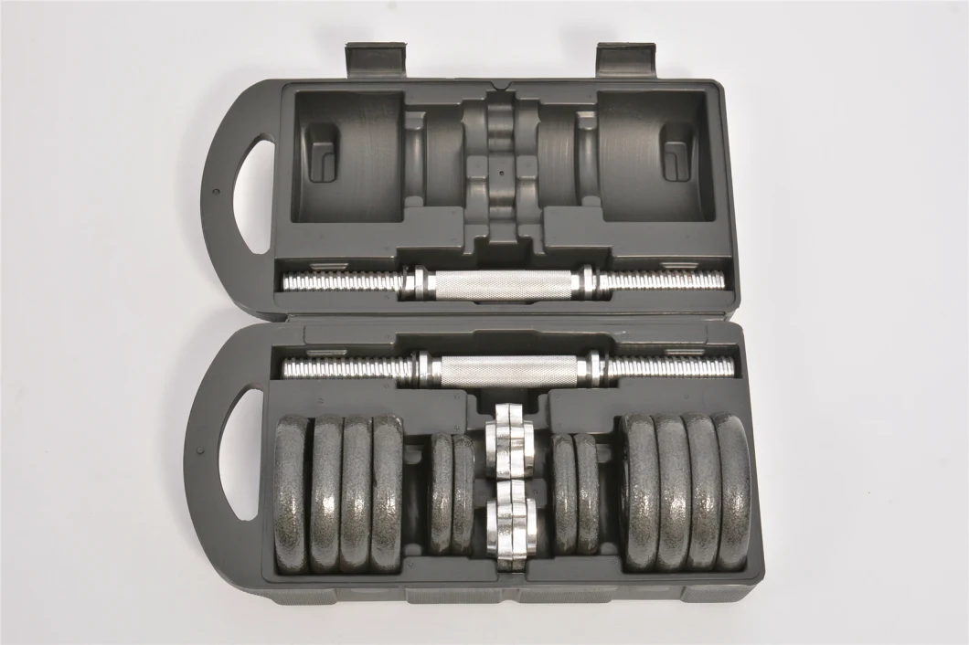 15kg Environment Friendly Adjustable Vinyl Coated Cement Dumbbell