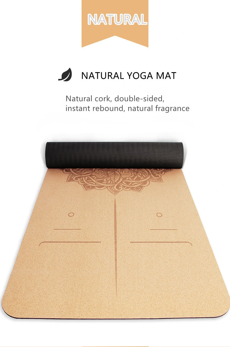 Cork Product Gym and Home Use Non-Slippery Natural Yoga Mat