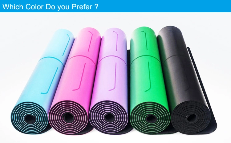 Soft Comfortable PU Leather Natural Rubber Yoga Mat