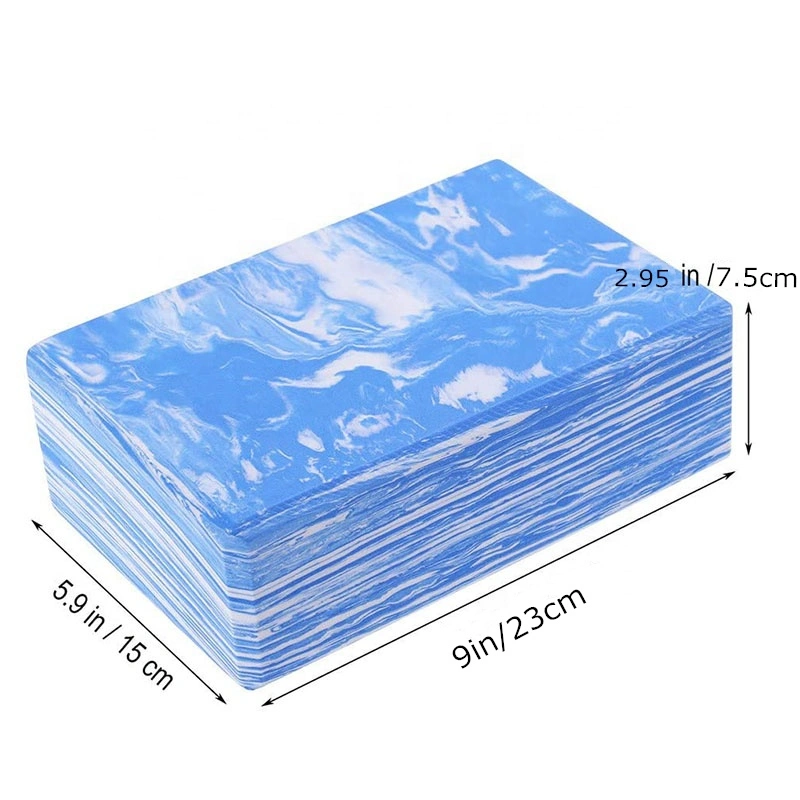 Custom Marble Color Private Label Gymnastic Soft Foam Light Weight Round Edges Camo EVA Yoga Block