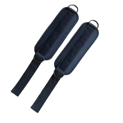 Double anneaux en D sangle de jambe entraînement soutien de la cheville Logo personnalisé Protection sportive Fitness accessoires de gymnastique sangles